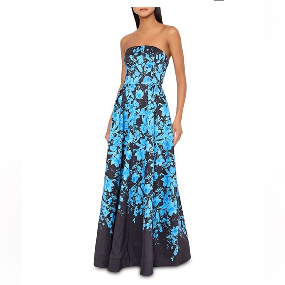Milly Dresses & Skirts - Milly Winona Floral Strapless Gown – Size 8